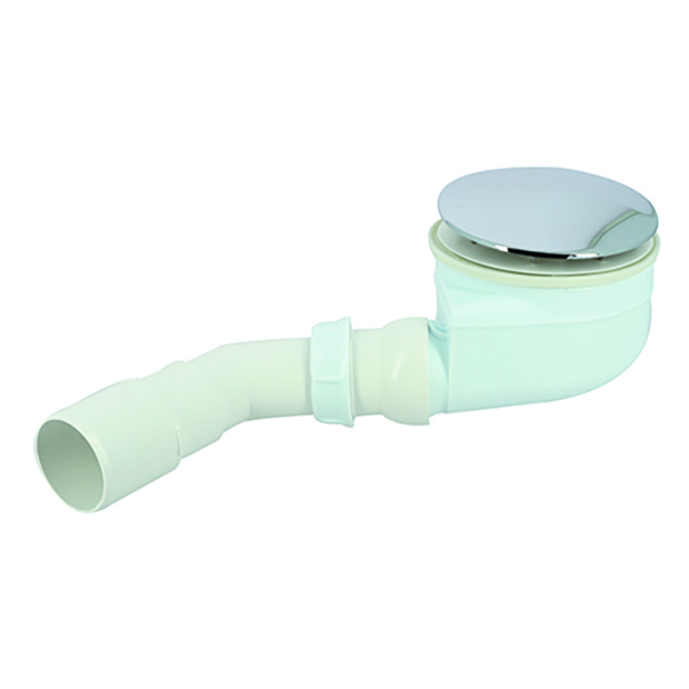 Sifon Turboflow met ABS chroom deksel, type TB90