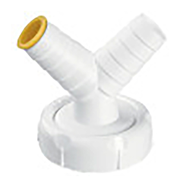 (Vaat)wasmachine-aansluitstuk dubbel recht, type A-89